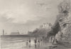 CHESHIRE. New Brighton. (Bartlett/Finden) 1842 old antique print picture