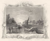 SURREY. Sunbury Locks (Tombleson) 1830 old antique vintage print picture
