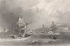 KENT. Gravesend. (Bartlett/Finden) 1842 old antique vintage print picture