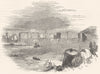 DEVON. Stonehouse, Pool, and the Royal William Victualling Yard 1850 old print