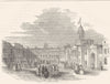 CASTLES. Lower Castle Yard 1850 old antique vintage print picture