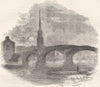 SCOTLAND. Brigs of Ayr 1850 old antique vintage print picture