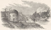 STAFFORDSHIRE. Wedgwood's Manufactory, Etruria 1850 old antique print picture