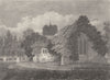 LONDON. Essex. Chingford Church. copperplate. Storer (Greig) 1819 old print