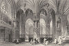 RHÔNE. The Cathedral of Lyons, from the Chapel of St. Louis. Allom 1845 print