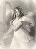 MYTHOLOGY. Cassandra c1840 old antique vintage print picture