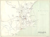 PENZANCE vintage town/city plan. Cornwall. WARD LOCK 1897 old antique map