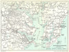 FALMOUTH ENVIRONS. Falmouth Carrick Roads St Mawes Penrhyn. WARD LOCK c1955 map