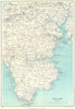 CORNWALL. The Lizard Falmouth Redruth Camborne Truro. WARD LOCK c1955 old map