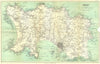 JERSEY. Map. St Helier. WARD LOCK c1967 old vintage plan chart