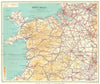 WALES. North Wales. WARD LOCK 1936 old vintage map plan chart