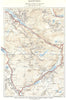 WALES. Snowdon, showing paths to summit. WARD LOCK 1936 old vintage map chart