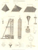 SCIENCE. Triangular, Square & Rectangular piles. Bunce's Pile Engine 1830