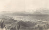 PIEMONTE. Turin, and the plain of Piedmont. Torino. BARTLETT 1838 old print