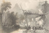 PIEDMONT/PIEMONTE. The Protestant Church at Bobbio, Val Pellice. BARTLETT 1838
