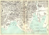 NORWAY. Thomas Cook's Town plan of Christiania (Oslo) 1923 old antique map