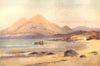 CONNAUGHT. Mweelrea and the Killary, from Tully Strand, Renvyle c1912 print