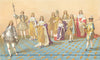 18C FRANCE. The Great Officers of State at a Coronation. Chromolithograph 1876