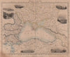 BLACK SEA.Showing Crimean War naval battles.Scandinavia Russia.TALLIS 1860 map