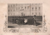 CRIMEAN WAR. Queen Victoria taking leave of the Fusilier guards 1860 old print