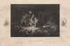 CRIMEAN WAR. Battlefield of the Alma night after the battle 1860 old print