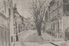 CHELSEA. Cheyne Row, by Clifford Hall 1947 old vintage print picture