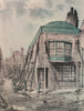 BANKSIDE. The Anchor Tavern, by E. B. Musman. London pubs 1947 old print