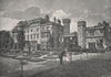 WALES. Hawarden Castle 1900 old antique vintage print picture