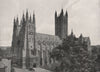 KENT. Canterbury Cathedral 1900 old antique vintage print picture