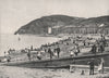 ABERYSTWYTH. Sea front. Busy scene. Boats & children. Wales 1900 old print