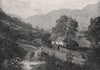 LLYN CRAFNANT VALLEY. Above Trefriw. Wales 1900 old antique print picture