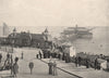 SOUTHEND-ON-SEA. The Pier. Busy scene. Essex 1900 old antique print picture