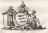 ARICASTER. Coat of Arms. Heraldry 1790 old antique vintage print picture