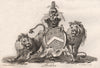 BERKELEY. Coat of Arms. Heraldry 1790 old antique vintage print picture
