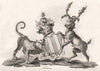 FERRERS. Coat of Arms. Heraldry 1790 old antique vintage print picture