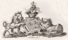 TANKERVILLE. Coat of Arms. Heraldry 1790 old antique vintage print picture