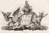 CRAVEN. Coat of Arms. Heraldry 1790 old antique vintage print picture