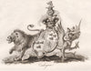 CADOGAN. Coat of Arms. Heraldry 1790 old antique vintage print picture