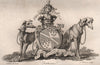 FORTESCUE. Coat of Arms. Heraldry 1790 old antique vintage print picture