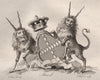 STAWEL. Coat of Arms. Heraldry 1790 old antique vintage print picture
