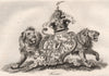 HUME. Coat of Arms. Heraldry 1790 old antique vintage print picture