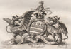 WALSINGHAM. Coat of Arms. Heraldry 1790 old antique vintage print picture