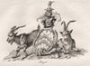 BAGOT. Coat of Arms. Heraldry 1790 old antique vintage print picture