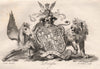 DOUGLAS. Coat of Arms. Heraldry 1790 old antique vintage print picture