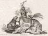 DORCHESTER. Coat of Arms. Heraldry 1790 old antique vintage print picture
