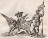 HAMILTON. Heraldry. Coat of Arms 1790 old antique vintage print picture