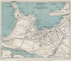 NEWQUAY vintage town/city plan. Cornwall. WARD LOCK c1955 old vintage map