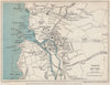 BUDE vintage town plan Railway station closed 1966. Cornwall WARD LOCK c1955 map