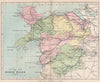 WALES. Railway Map of North Wales. BARTHOLOMEW 1896 old antique plan chart