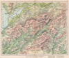 SNOWDONIA. Cader Idris & vicinity. Barmouth Dolgellau Wales.BARTHOLOMEW 1896 map